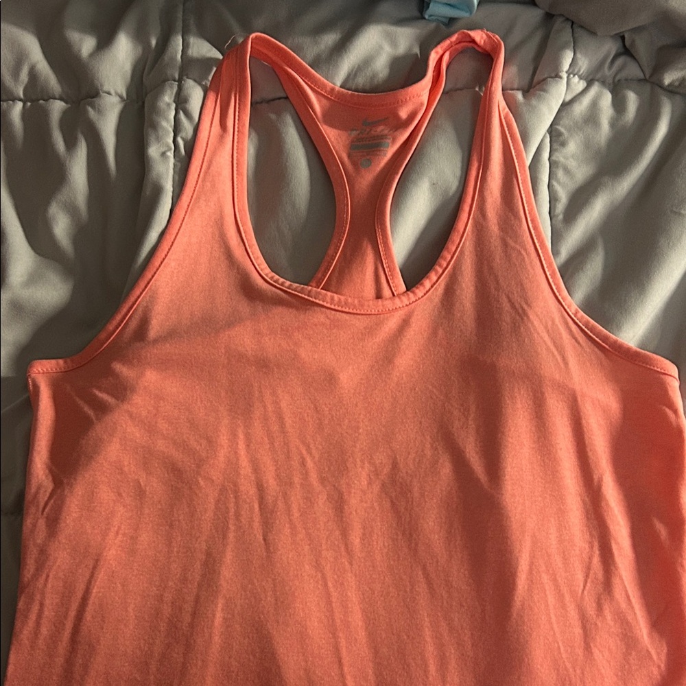 Nike Women's dry fit peach Tank Top